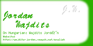 jordan wajdits business card